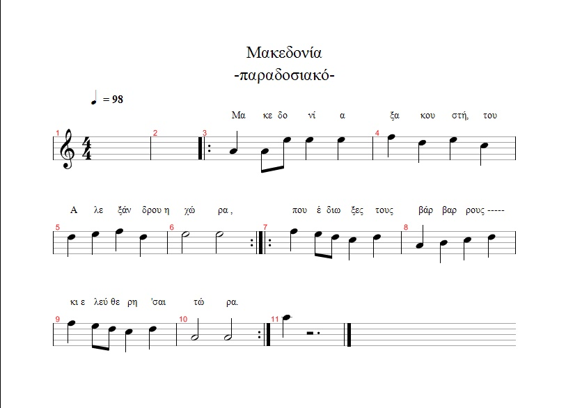 Anthem of Macedonia