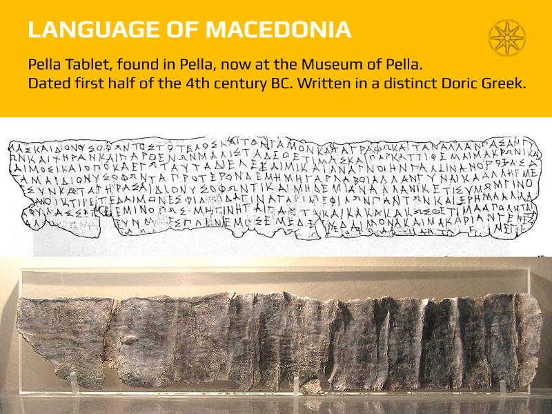 Pella Tablet — Ancient Macedonian Language, Doric Greek